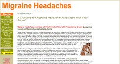 Desktop Screenshot of migraine101.com